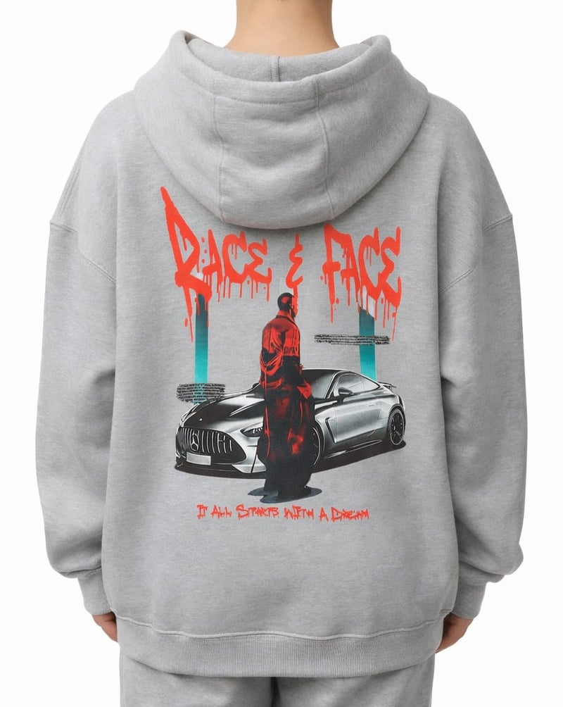 Oversize Hoodie Grey - Image 1